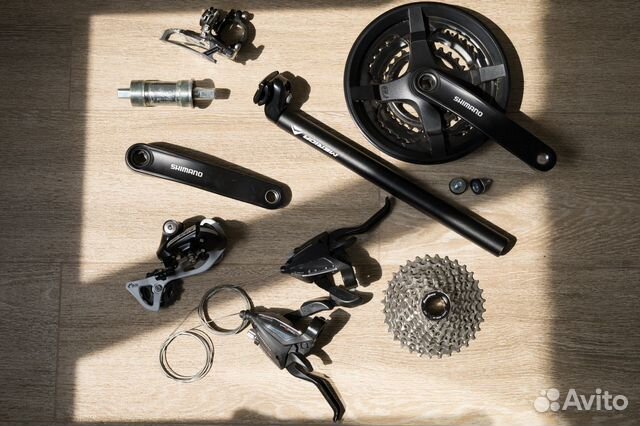 Трансмиссия для велосипеда Shimano, Б/у купить в Москве | Авито