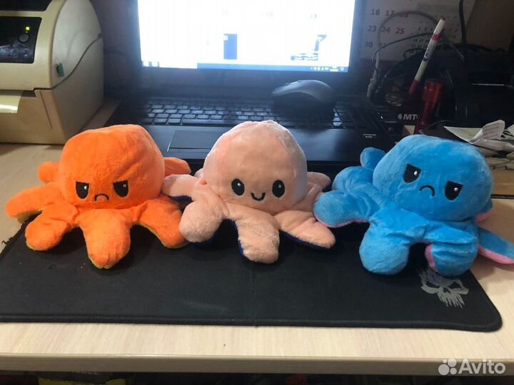 Осьминожка двухсторонняя игрушка