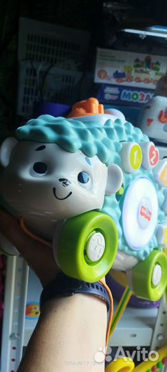 Игрушки fisher price коала, ёжик, лось