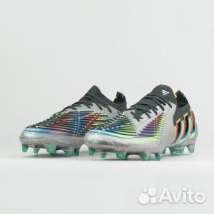 Бутсы Adidas predator edge.1 LOW FG Silver