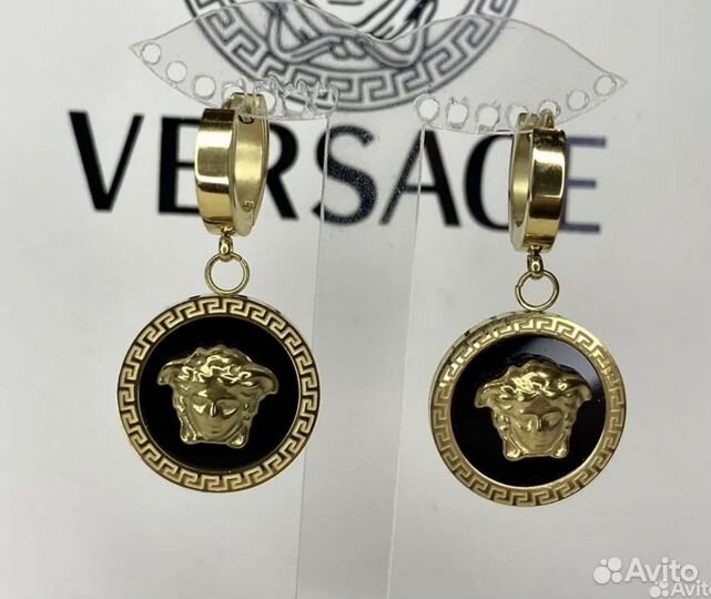 Серьги versace