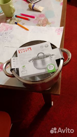 Кастрюля из нержавейки, 2л