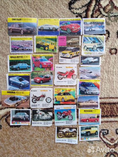 Вкладыши от жвачек турбо и т. д