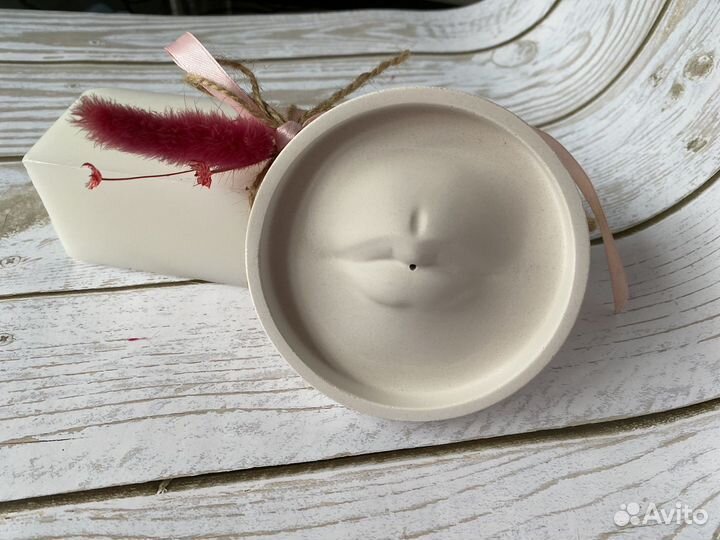 Подставка для благовоний из гипса