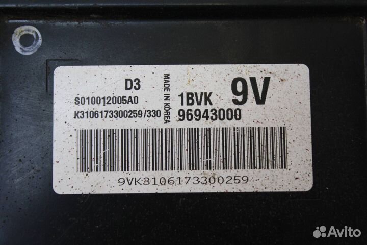 Блок управления двигателем Daewoo Matiz M150 рест