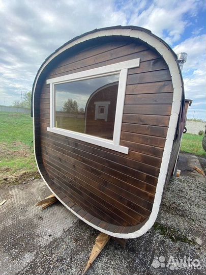 Баня бочка из ели