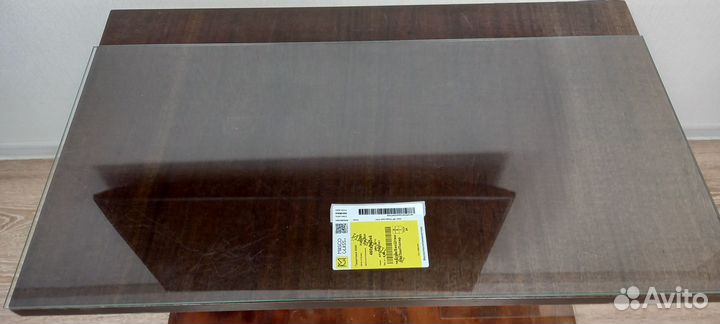 Закаленное стекло размер 0.96х0.46, толщина 0.6мм