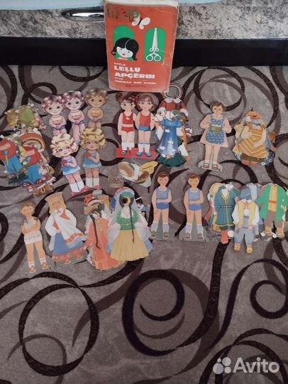 Куклы бумажные СССР