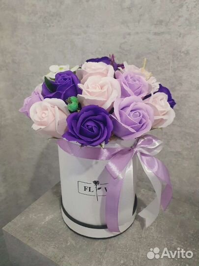 Букет из мыльных роз