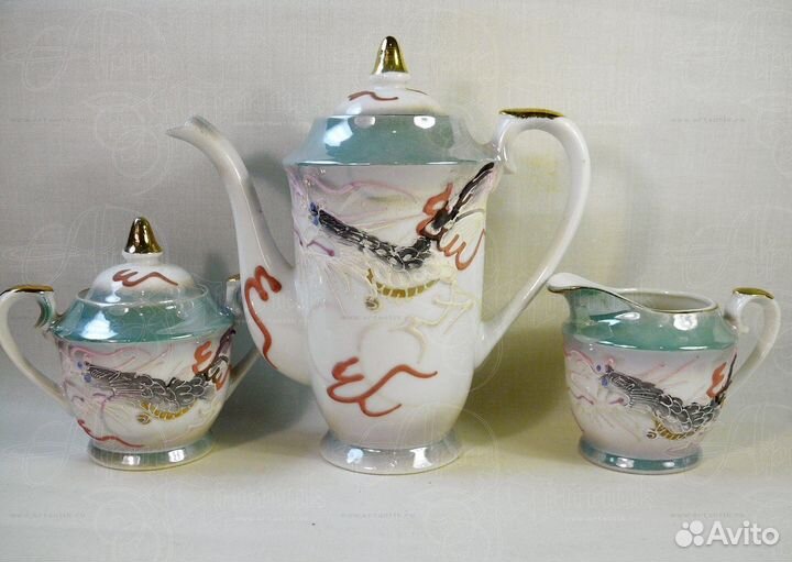 Кофейный сервиз на 6 персон Япония Гейша