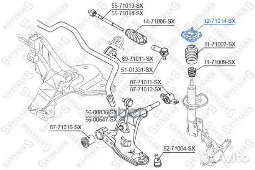 Опора амортизатора переднего Mazda 626 all 91-97