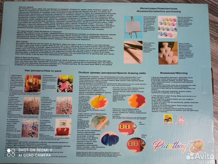 Картина по номерам Лебеди новая на раме