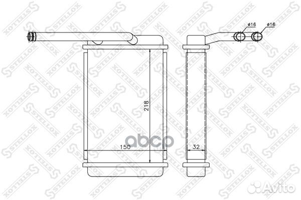 Радиатор печки Ford Transit 1.6-2.5D 82-89 103