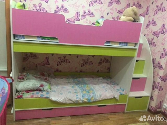 Кровать двухъярусная 190х80