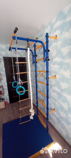 Детский спортивный комплекс. Шведская стенка + мат