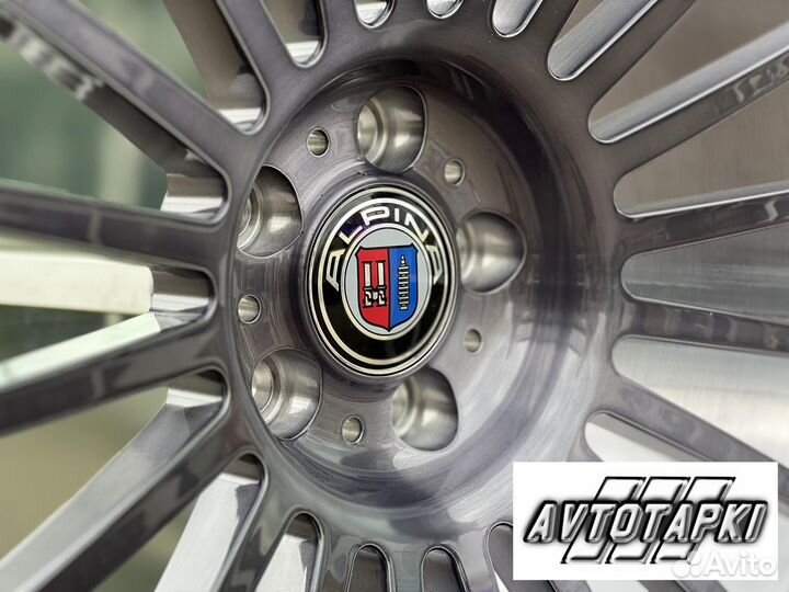 Диски кованые Alpina X7 r21 разношир grey brushed