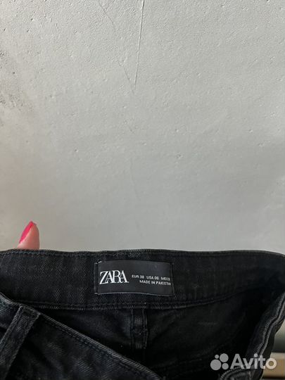 Джинсы Скини черные Zara