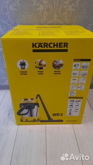 Хозяйственный пылесос Karcher WD 3 P S V-17/4/20