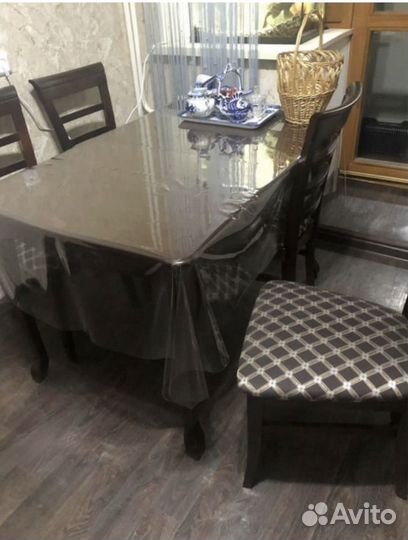 Силиконовая прозрачная скатерть