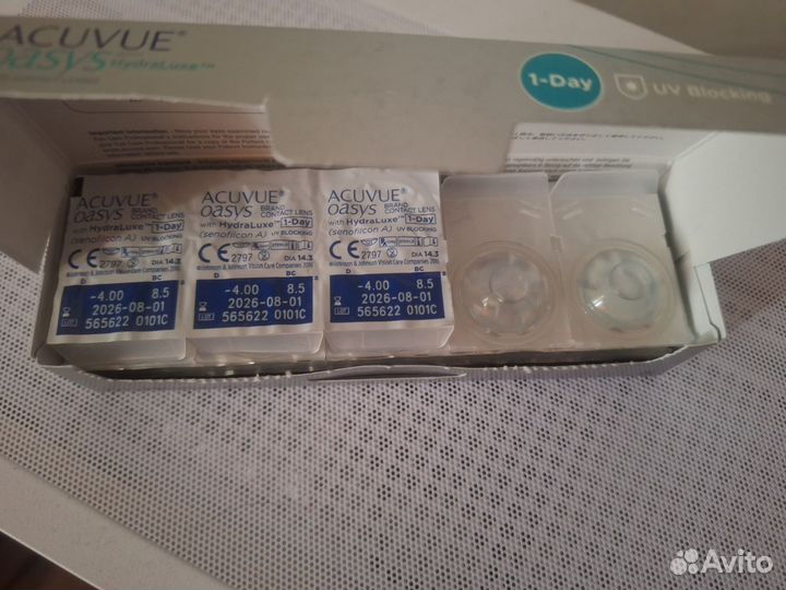 Контактные линзы 1 Day Acuvue Oasys with hydralux