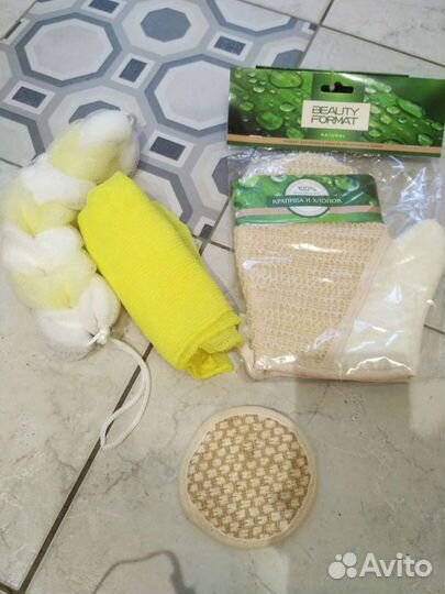 Мочалка натуральная(набор)