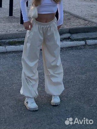 Штаны карго широкие