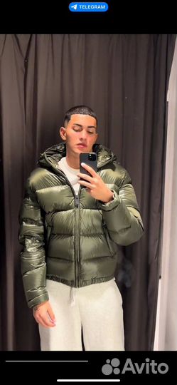 Пуховик Zara x moncler puffer jacket