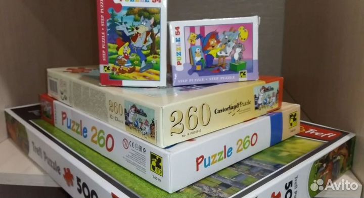 Настольные игры Пазлы Обучающие карточки