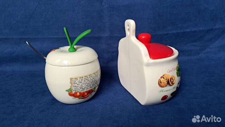 Горшочки для сахара, меда, варенья