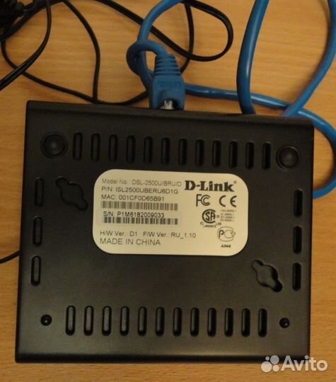 Adsl/Ethernet-маршрутизатор D-Link DSL-2500U