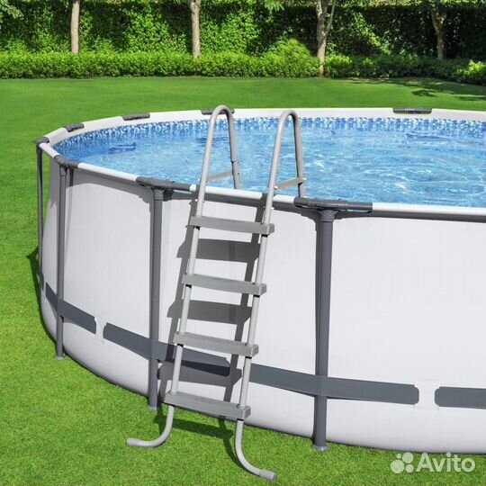 Бассейн Bestway 366х122 см с тентом и лестницей