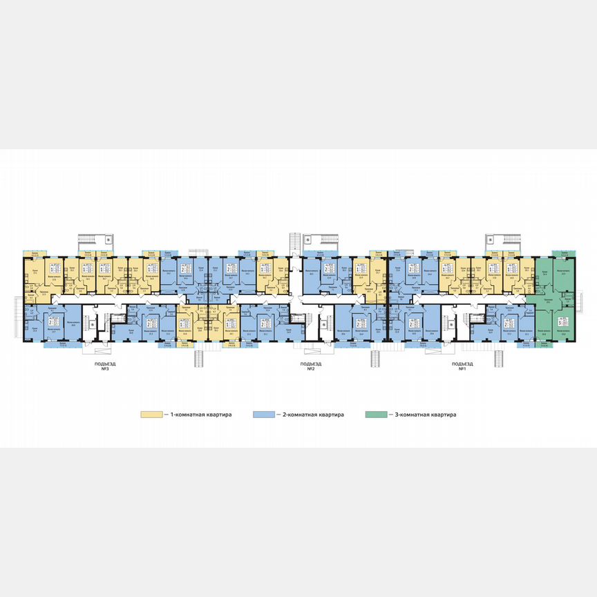 2-к. квартира, 69 м², 1/10 эт.