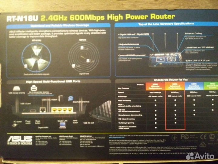 Wi-Fi роутер Asus rt-n18u с мощным сигналом