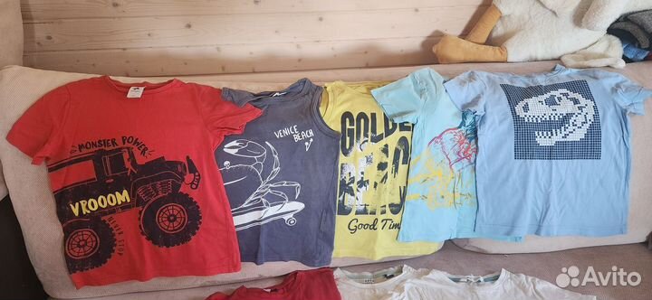 Футболки для мальчика 128 134 пакетом