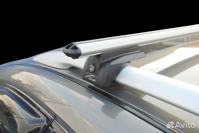Багажник на рейлинги LUX элегант с дугами 1,2м аэр