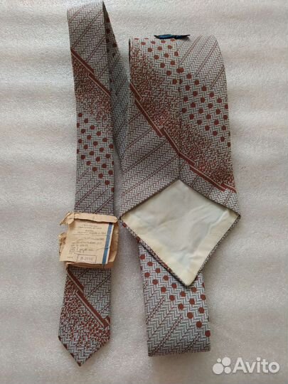 Галстук мужской СССР с этикеткой