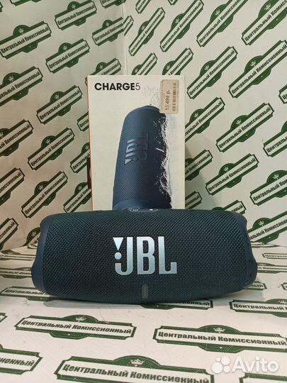 Колонка jbl charge 5 blue (оригинал)