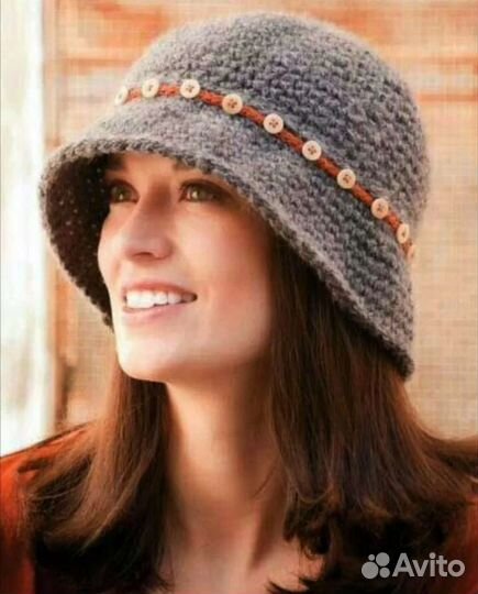 Шапка Панама осень-весна (плотный трикотаж)