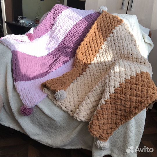 Детский плюшевый плед из Alize Puffy