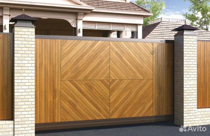 Откатные ворота прочные