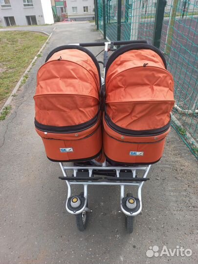 Коляска для двойни tfk