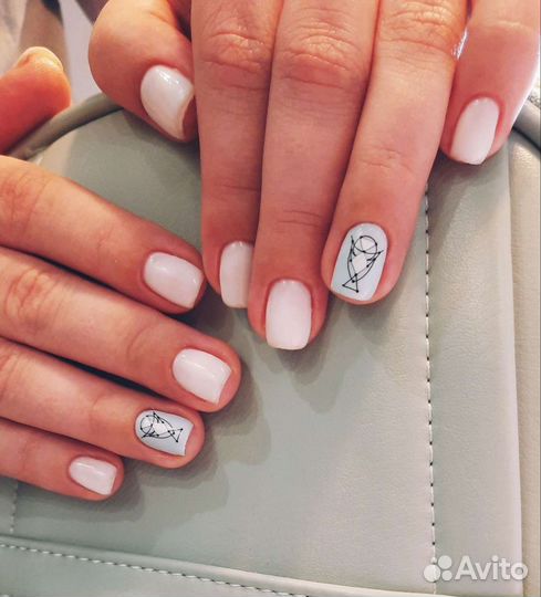 Маникюр педикюр с покрытием гель-лак
