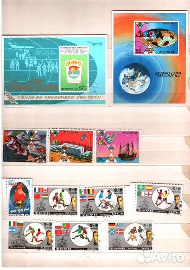 Почтовые марки разных стран 1900-1980 г.г