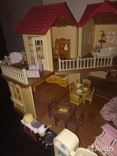 Sylvanian families большой дом со светом