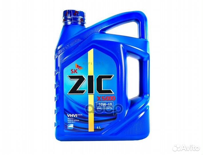 Масло моторное ZIC X5000 10W-40 полусинтетическ