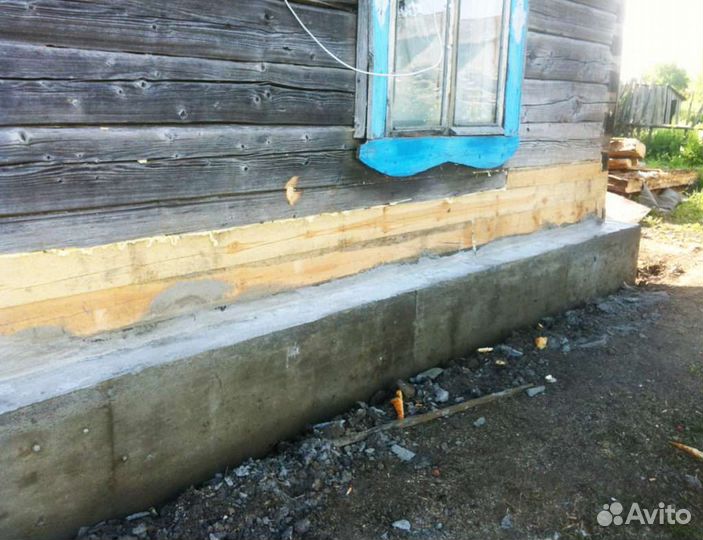 Подъём домов замена венцов