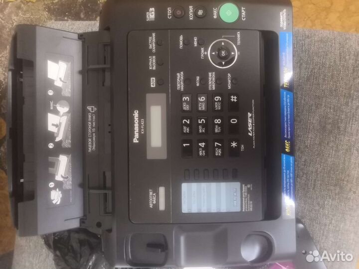 Лазерный факс Panasonic kx-fl423ru