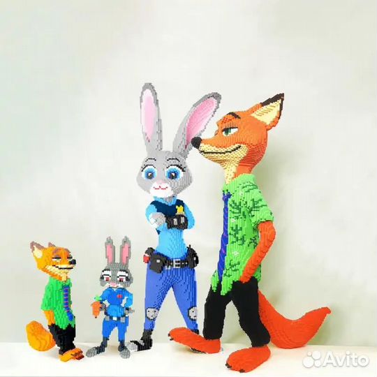 Заяц 3D конструктор для детей лего