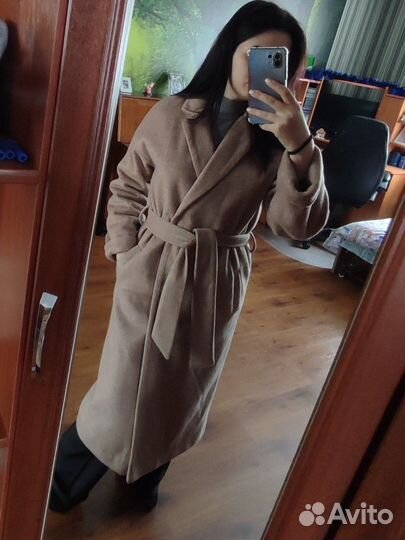 Пальто тёплое демисезонное 44-46 размер