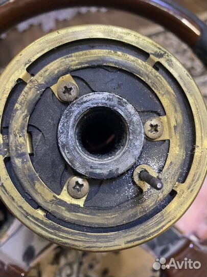 Руль дерево кожа